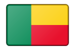 Benin flag (bevelled)